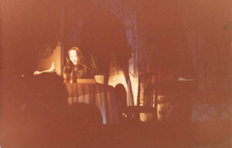 Miss P as Morticia in Addams family parody/ Halloween show.

Images contributed by the estate of the Wegman Family