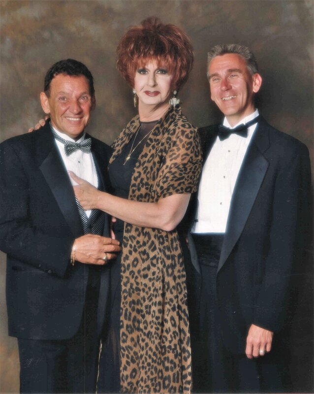 Miss P posing for the Spectrum Awards, with Marty. 

Images contributed by the estate of the Wegman Family