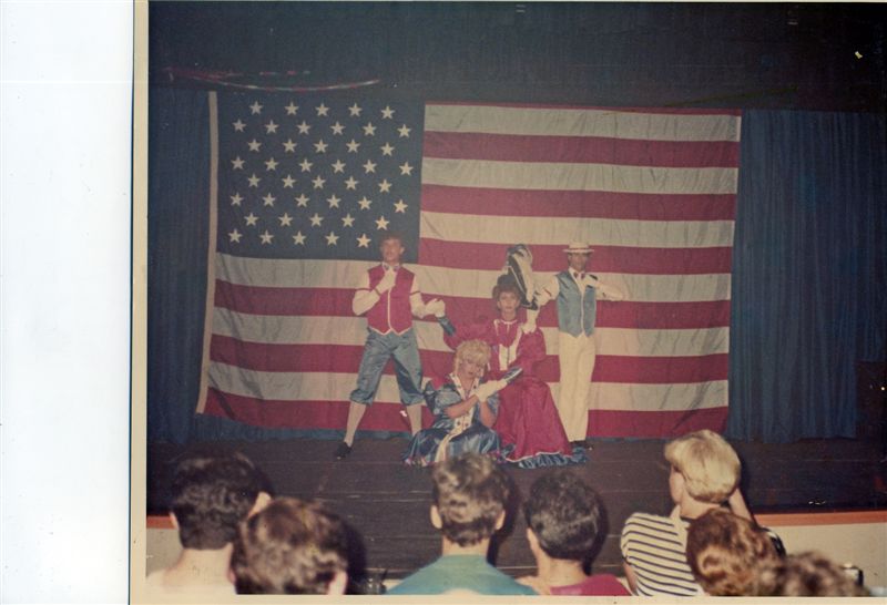 Miss P performing with Crystal Loehman at a Fourth of July show in 1984. The show was performed at the Footlight theatre in Parliament House. Dave Wegman explained that Paul was going to University of Central Florida in the fall of 1983 and was 'away' from the shows. Doug Baaser would reach out in 1984 that the marquee out front had changed to "P...where are you...we need you."

For all other purposes please email: floridalgbtqmuseum@gmail.com
