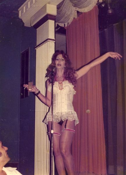 Miss P performing on the Footlight Theatre at Parliament House, Orlando. Image from Paul Wegman's collection.

For all other purposes please email: floridalgbtqmuseum@gmail.com